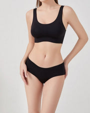 Lucy Soft Seamless Bra - Black