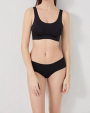 Lucy Soft Seamless Bra - Black